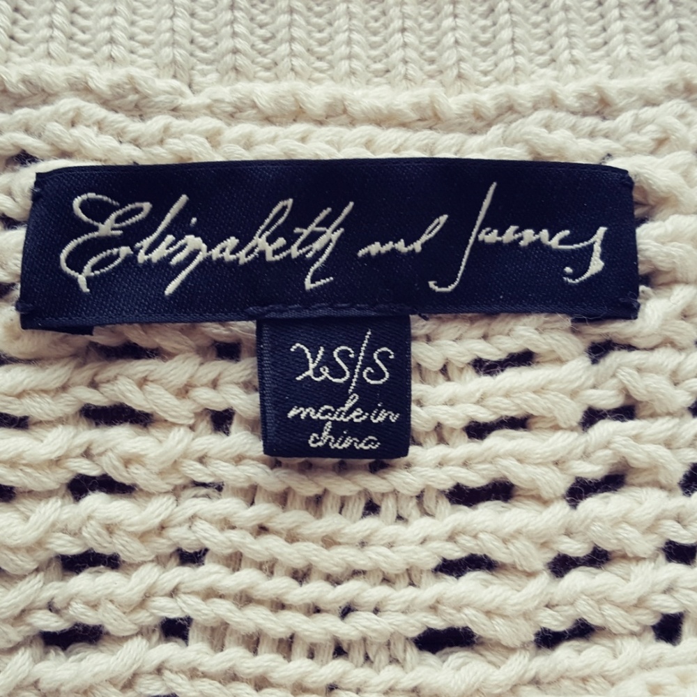 Elizabeth & James Knit Sweater Ivory, Cream - Picture 6 of 8